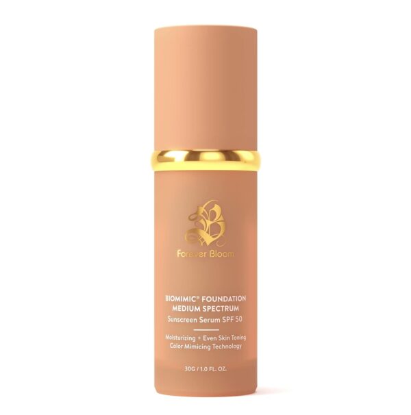 Bio Mimic Foundation Medium Spectrum by Forever Bloom Protecting from Sun