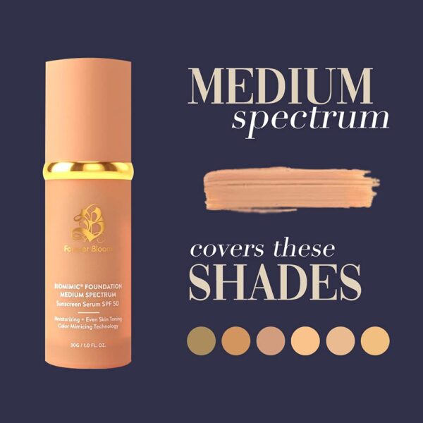 Bio Mimic Foundation Medium Spectrum by Forever Bloom Protecting from Sun - Image 5