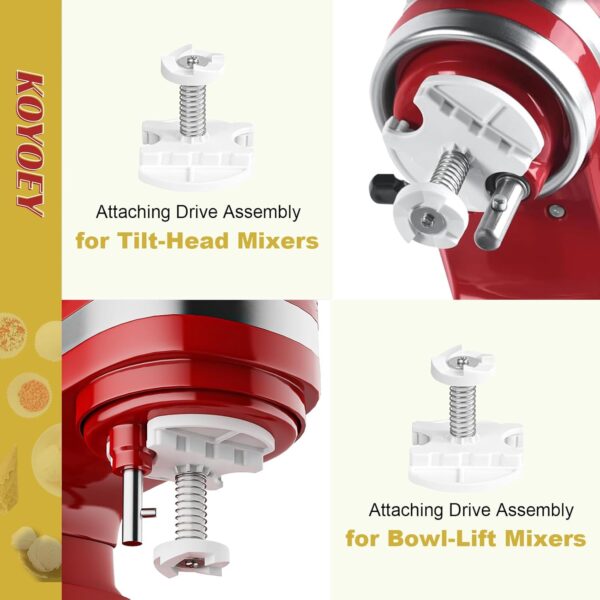 Ice Cream Attachment for Kitchenaid Fits KitchenAid 4.5-5QT/5.5-6 Quart Stand Mixers - Image 3