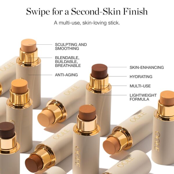 Ogee Sculpted Complexion Foundation Stick Medium Light Golden Undertones - Image 3