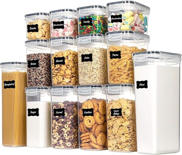 CHEFSTORY Airtight Food Storage Containers Set 14 PCS Kitchen Storage Containers with Lids - Image 3